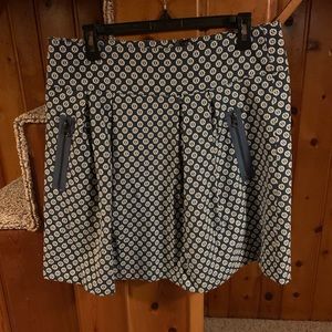 Anthro Maeve Pleated Skirt with Zippers